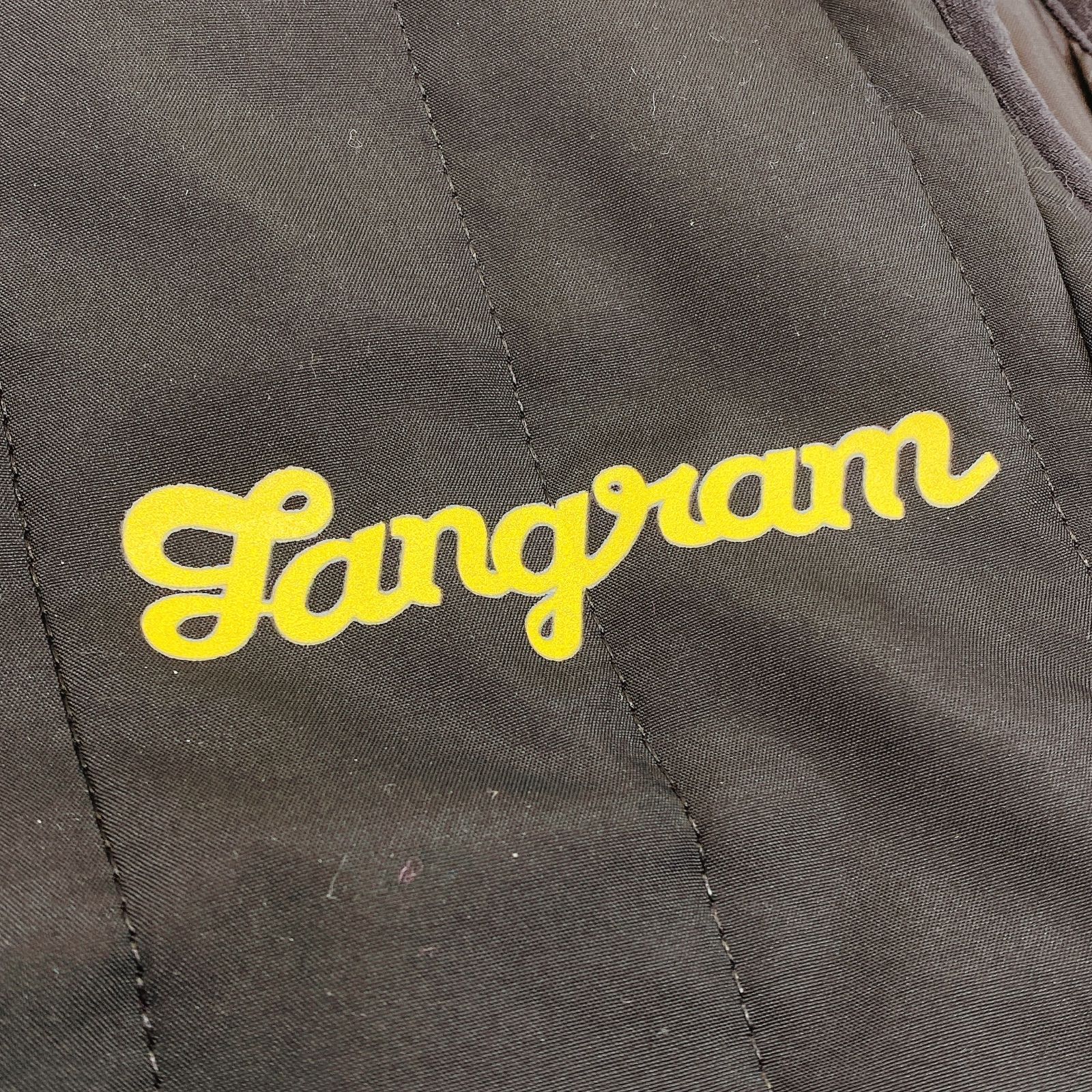 □ Tangram ノースリーブ ベスト ブラック 黄ロゴ サイズM 中古品