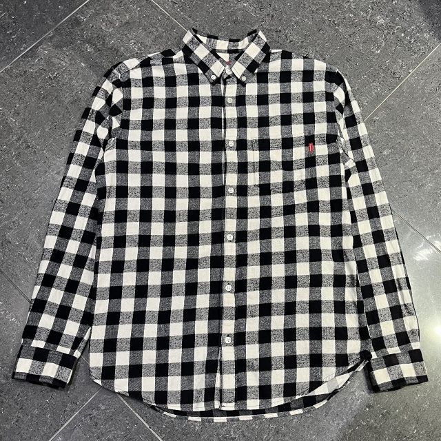 Supreme 15aw Small Buffalo Flannel Shirt SIZE-M シュプリーム