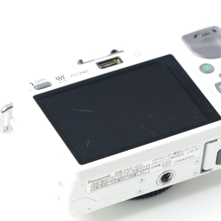 Panasonic LUMIX GF2 ボディ ホワイト DMC-GF2 パナソニック ミラー