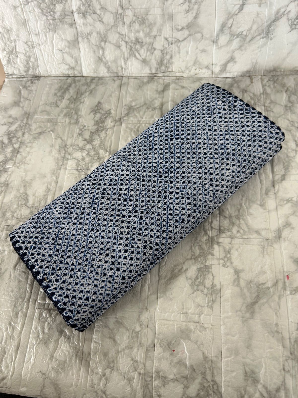 有松絞り 浴衣 木綿 反物 着尺 藍染 和裁 着物 藍染 絞り リメイク