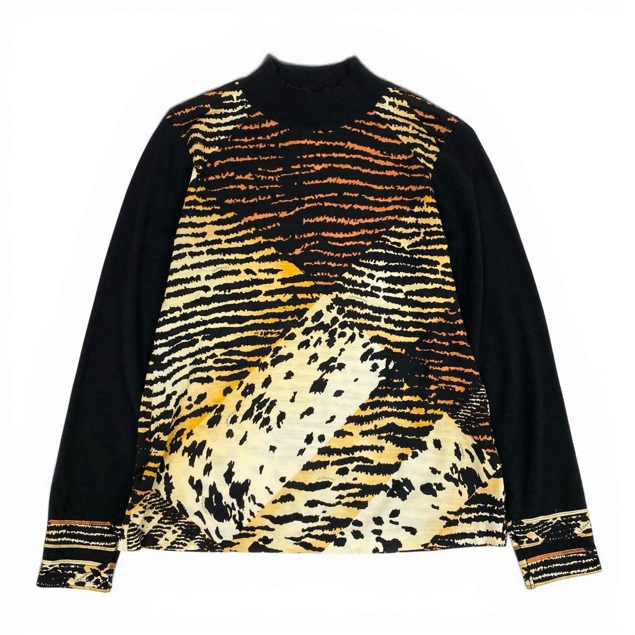 レオナール スポーツ 小物柄 コスメ柄 長袖 ニット セーター セール】チェック柄ふんわり起毛ニット（ニット/セーター）｜RANAN