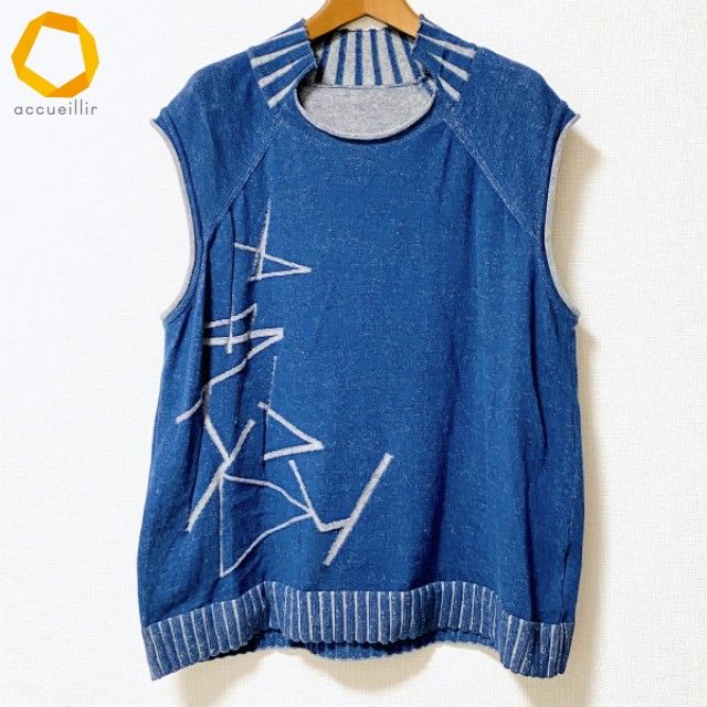 極美品】慈雨 ジウ センソユニコ ノースリーブチュニック サイズ 40 極