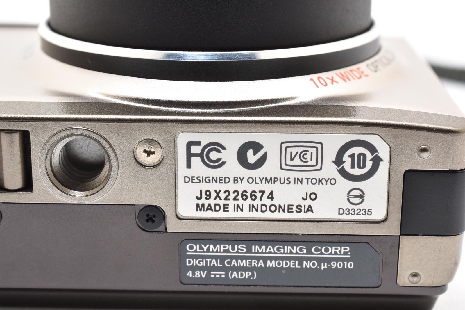 美品】オリンパス OLYMPUS μ -9010 ゴールド コンパクトデジタルカメラ