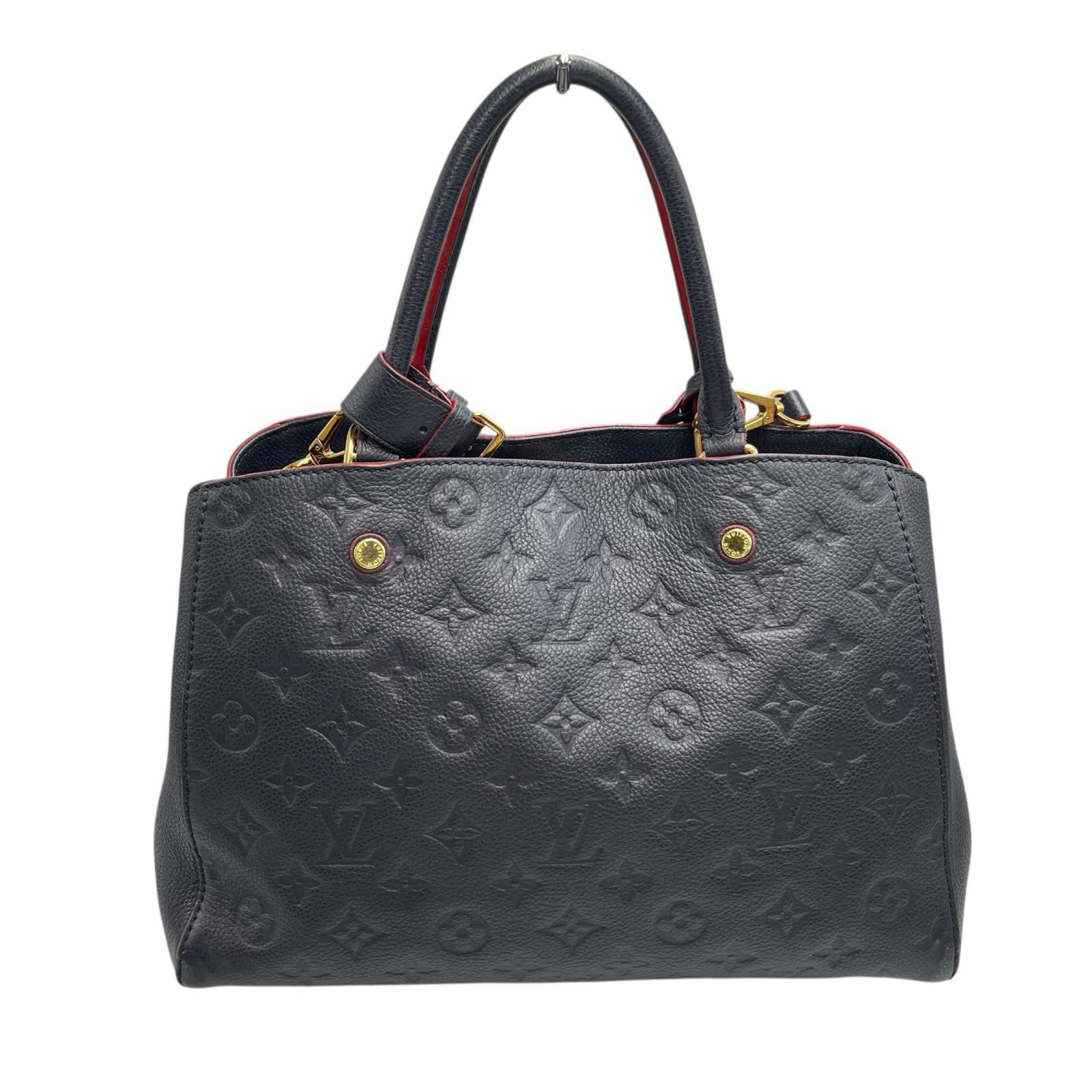 ルイヴィトン LOUIS VUITTON ハンドバッグ モンテーニュMM マリーヌ 