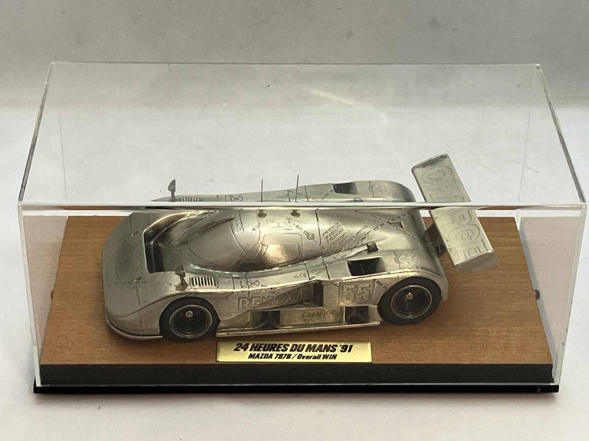 24 HEURES DU MANS 91 MAZDA 787B Overall WIN マツダ 787B ルマン耐久レース 優勝記念品 モデルカー ゴールド 非売品 超 レトロ