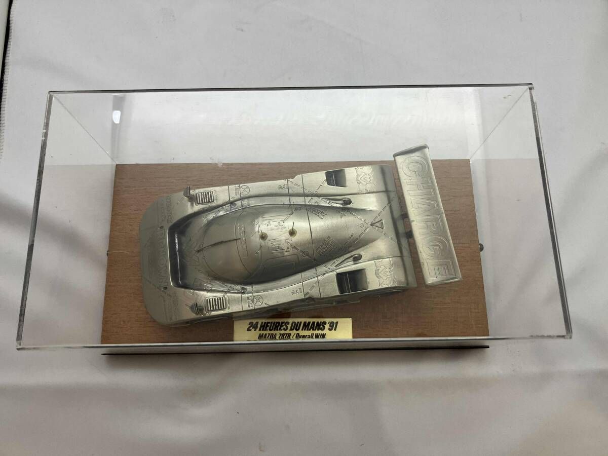  24 HEURES DU MANS 91 MAZDA 787B Overall WIN マツダ 787B ルマン耐久レース 優勝記念品 モデルカー ゴールド 非売品 超 レトロ ジュエリーボックス 置物 インテリア小物