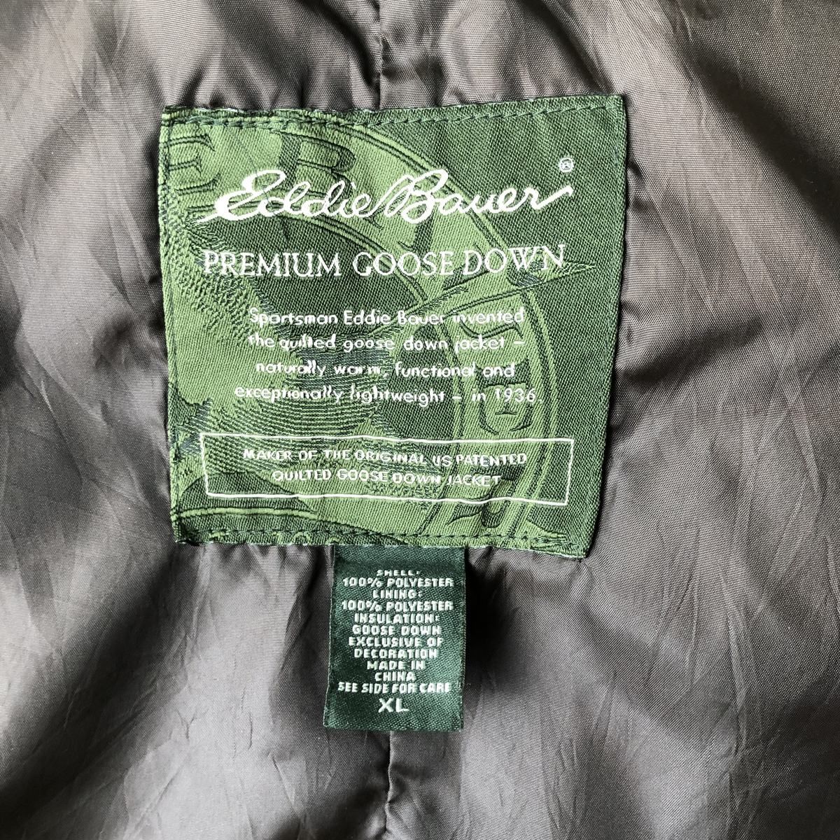 古着 エディーバウアー Eddie Bauer タータンチェック グースダウン