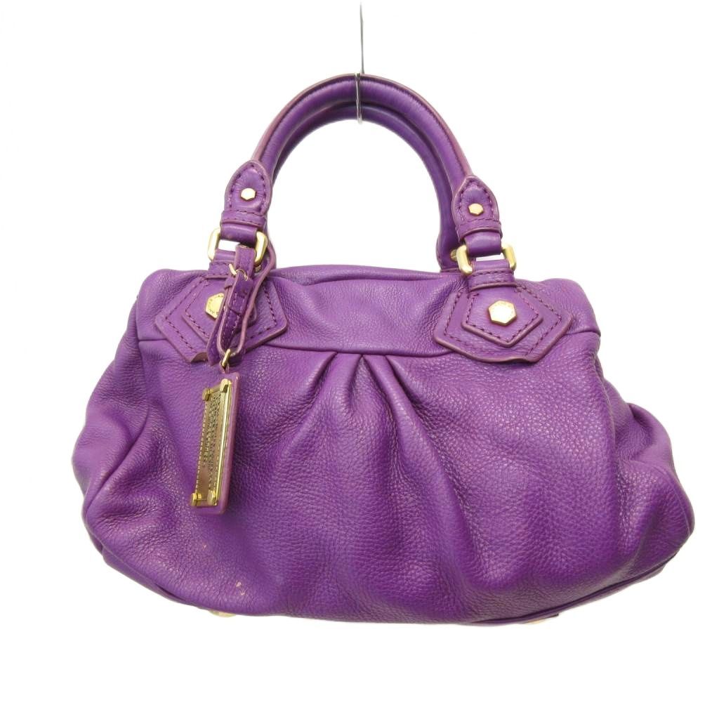 マークバイマークジェイコブス ハンドバッグ Y2K レザー パープル マークバイマークジェイコブス MARC by MARC JACOBS 2way ハンドバッグ