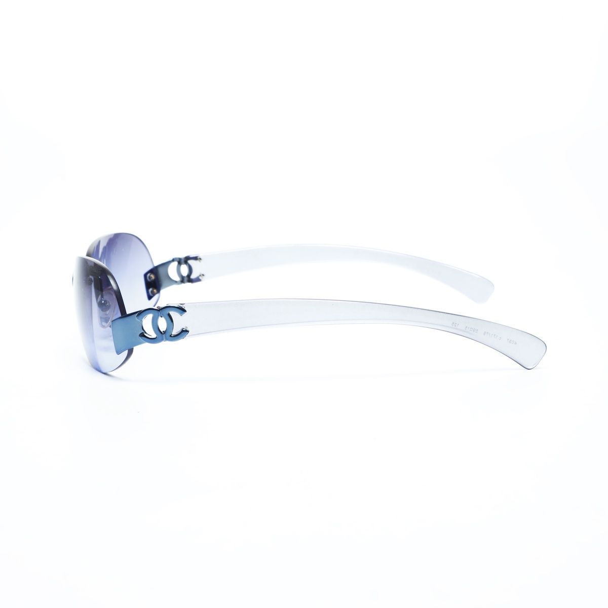 CHANEL シャネル サングラス リムレス パープルレンズ ココマーク