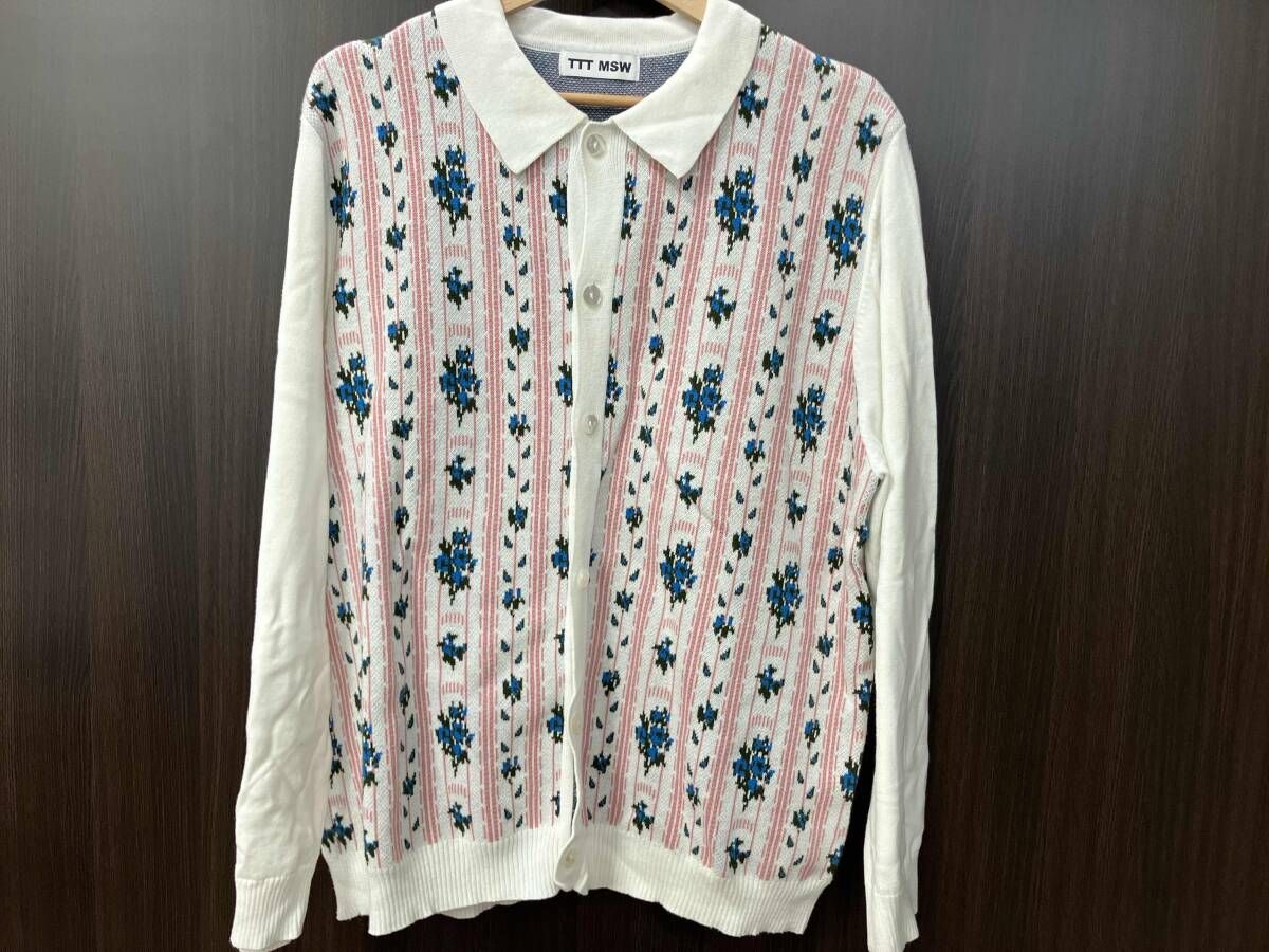 TTT-MSW/カーディガン/Flower Jacquard Knit Cardigan サイズL - メルカリ