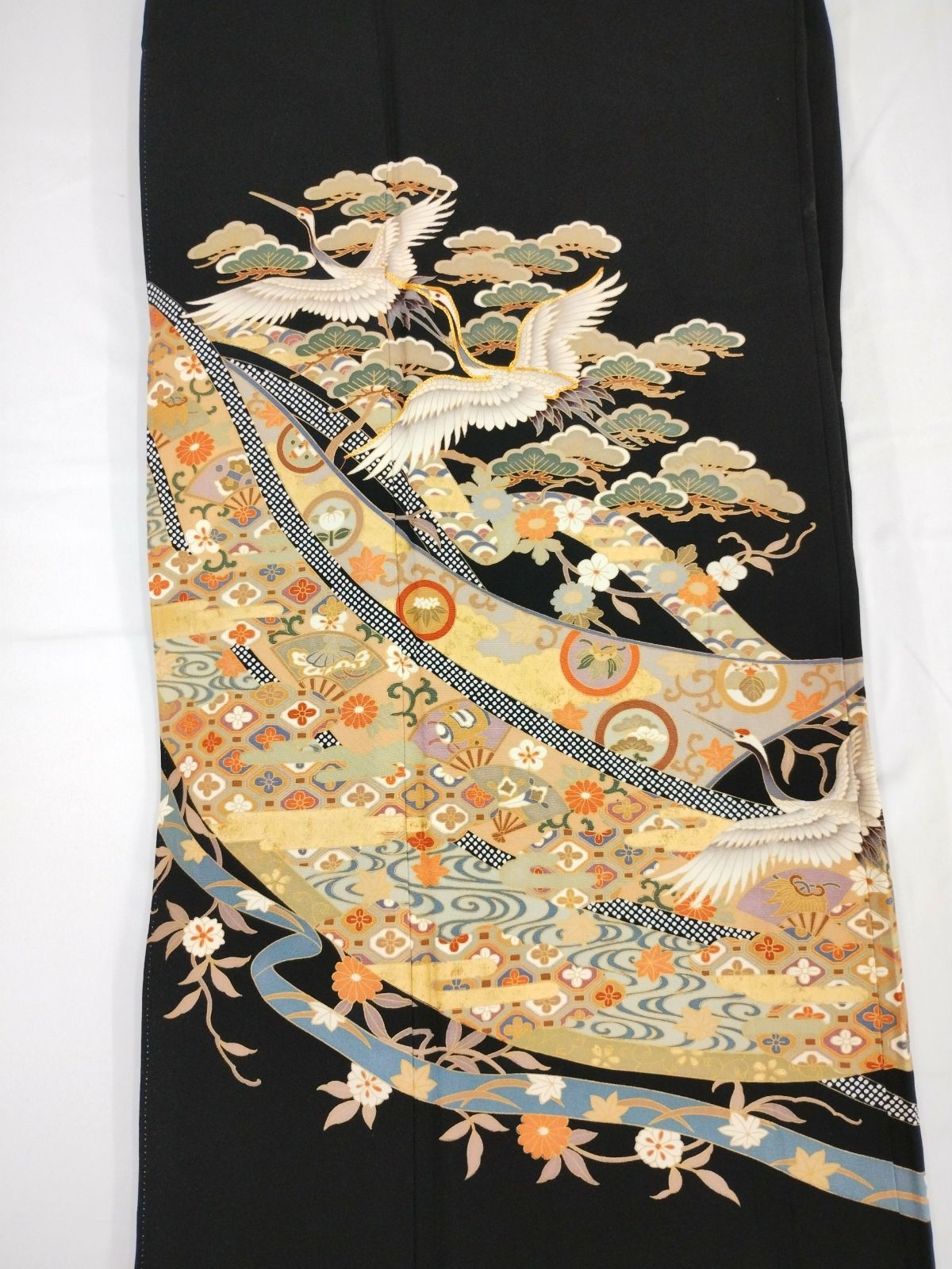 十六夜 商品です★ 着物リメイク用 黒留袖8枚セット まとめ売り K-2 kansai yamamoto（カンサイ ヤマモト） 留袖レンタル 黒留袖 ts042