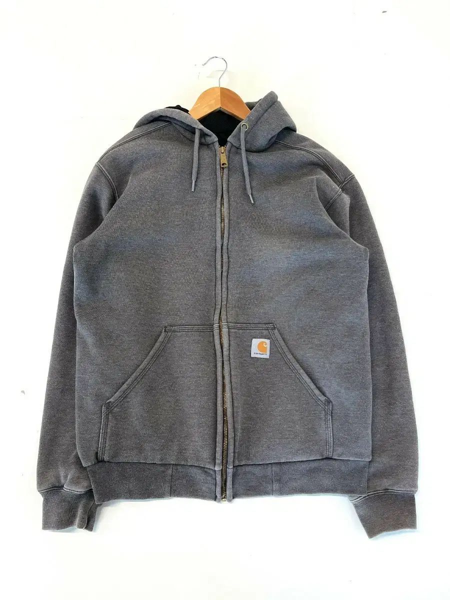 カーハート フードジップアップ S グレー