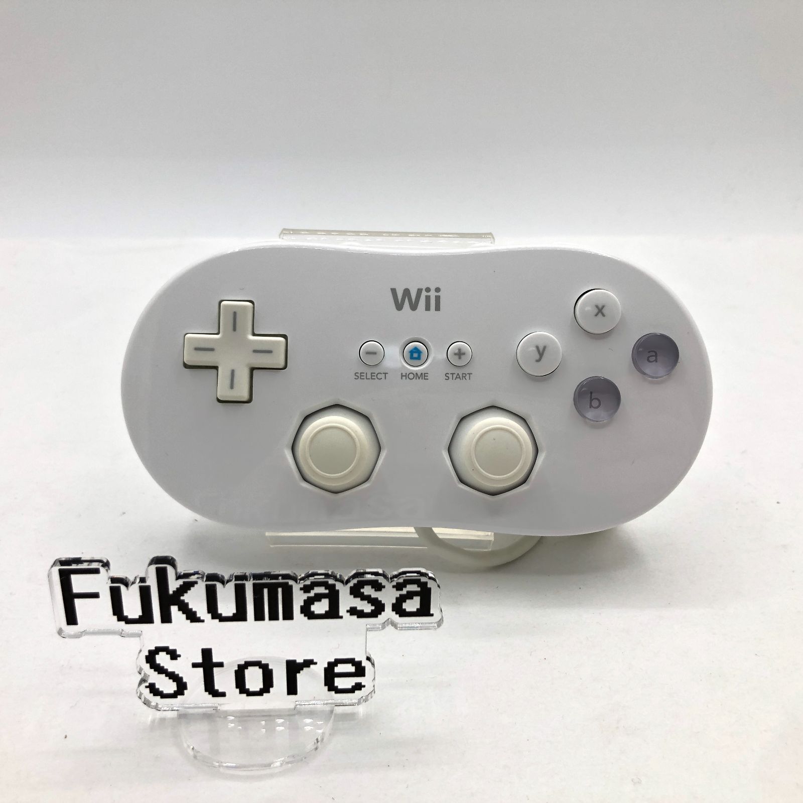 動作確認済み】ニンテンドー Wii クラシックコントローラー ホワイト