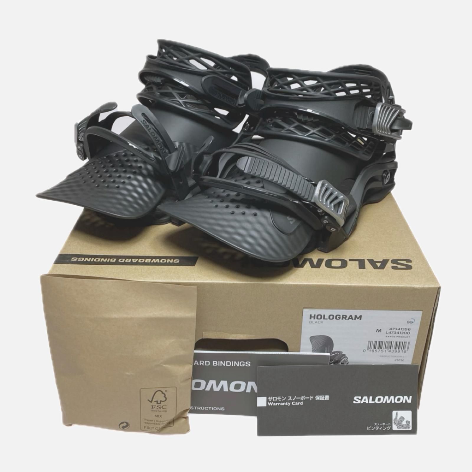 5/26’ SALOMON HOLOGRAM (M) BLK 新品未使用 SALOMON サロモン ビンディング SIZE M HOLOGRAM 未使用品(S) ブラック
