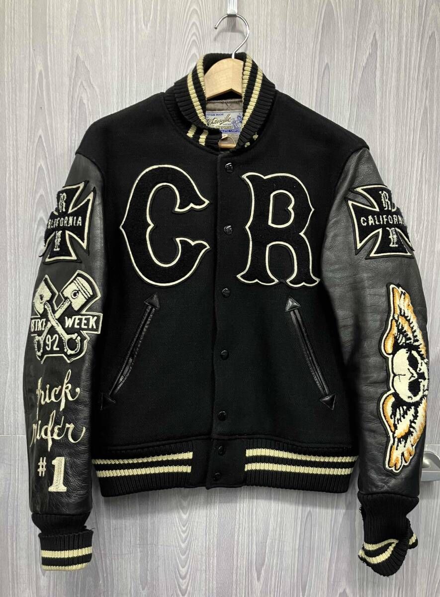 WHITESVILLE 東洋エンタープライズ/スタジャン/袖レザー/WV10934-935