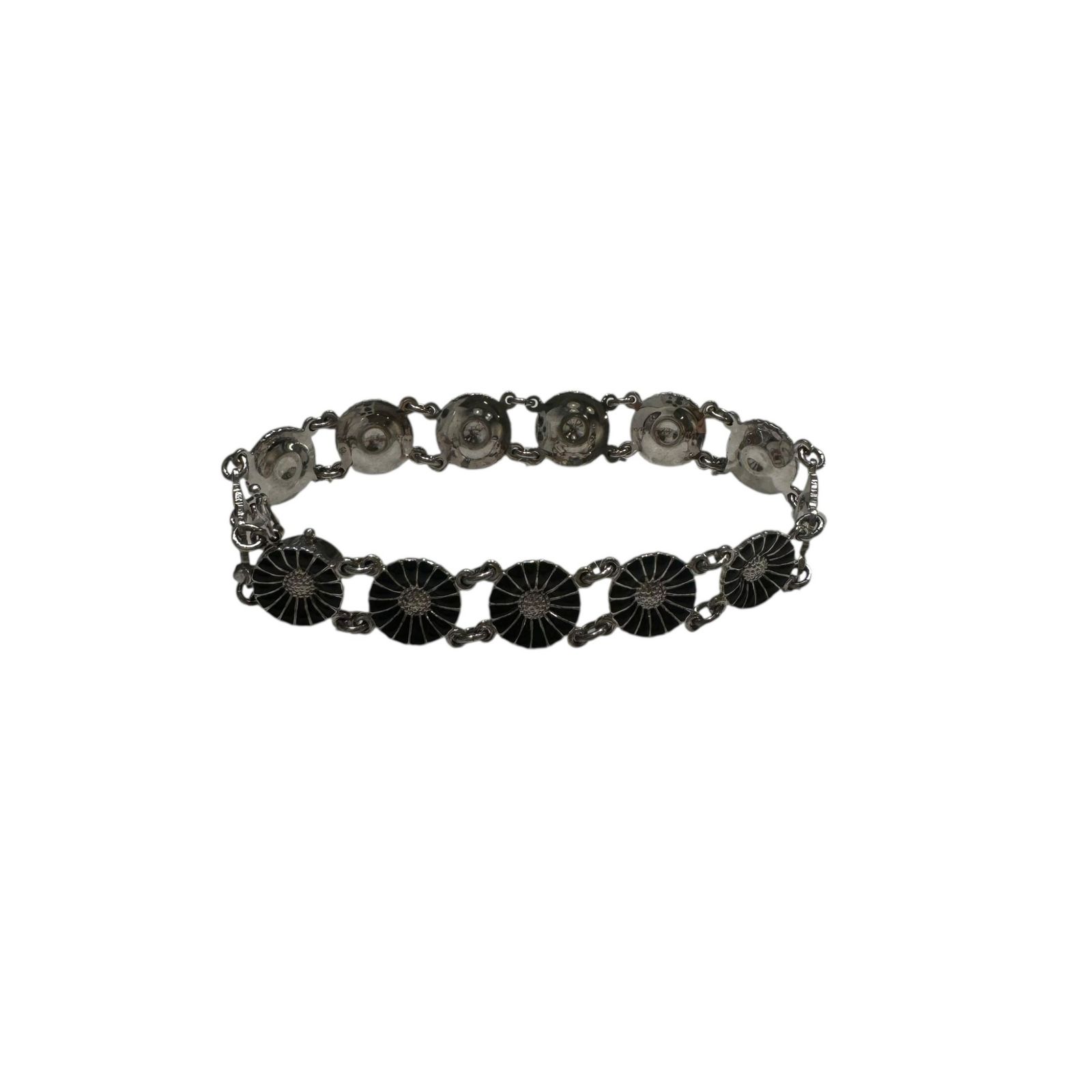 ★美品★   ジョージジェンセン SV925ブレスレット GEORG JENSEN (ジョージジェンセン) ⑤ SV925 ブラックエナメル