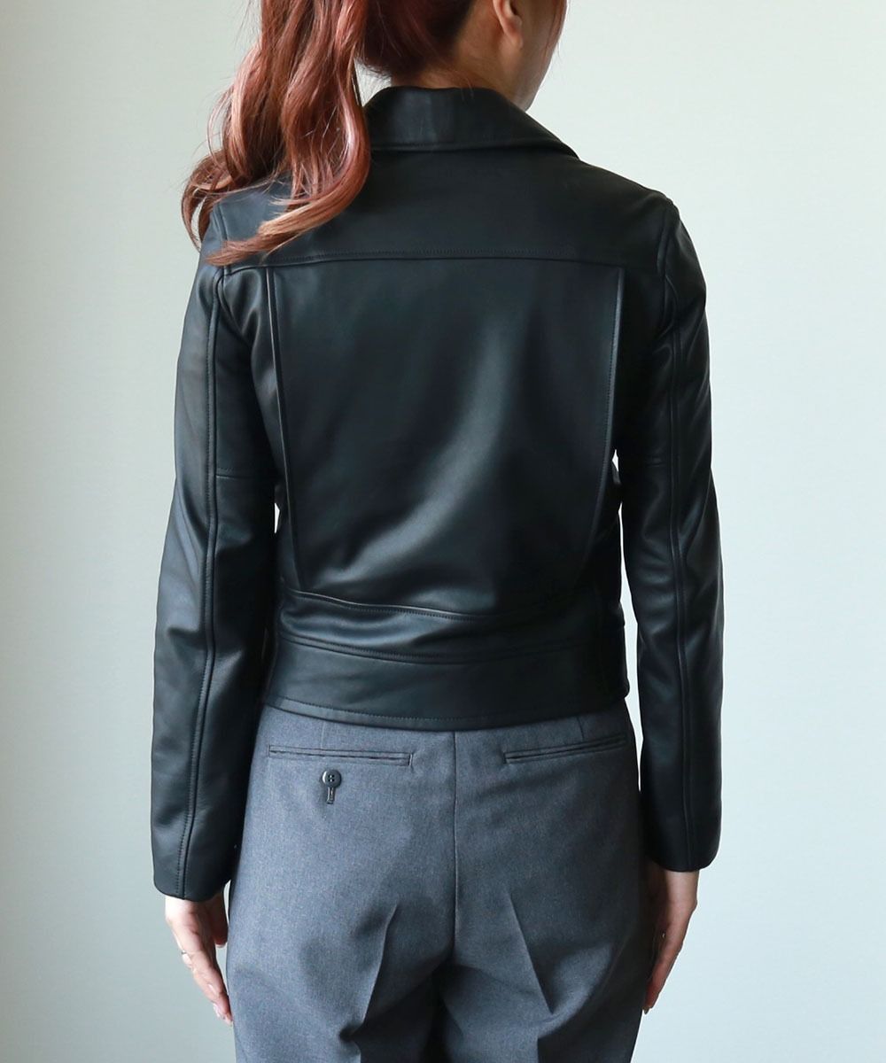 アッパーハイツ　レザージャケット　ラムレザー　羊革　ダブルライダースジャケット アッパーハイツ ダブルライダースジャケット グレージュ 1 M 羊革