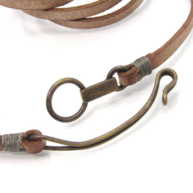 未使用 iolom イオロム レザーブレスレット Layered Leather Bracelet 