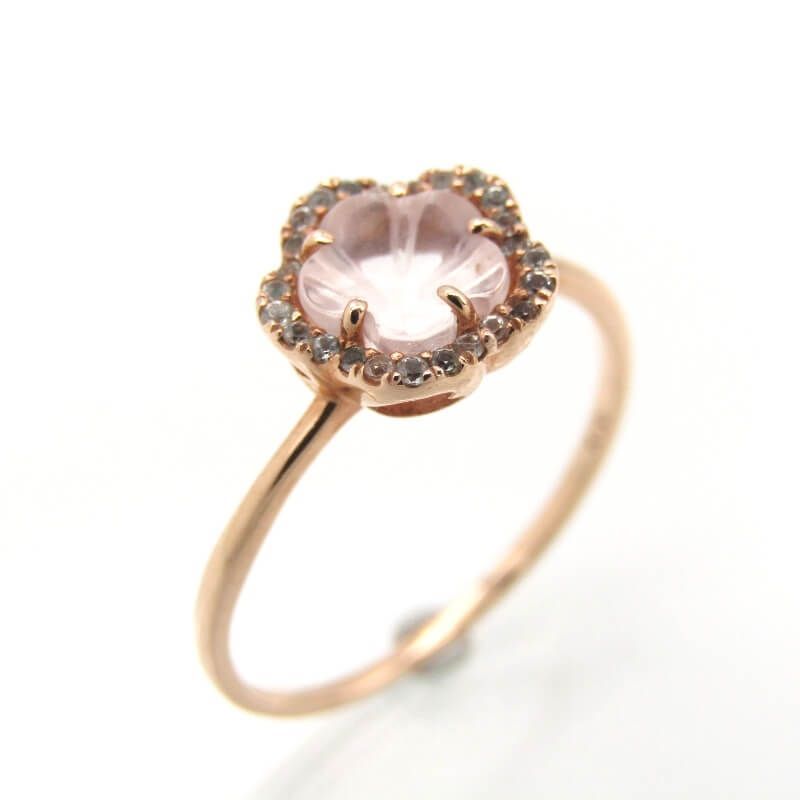 Samantha Tiara サマンサティアラ リング K10PG カラフルフラワー