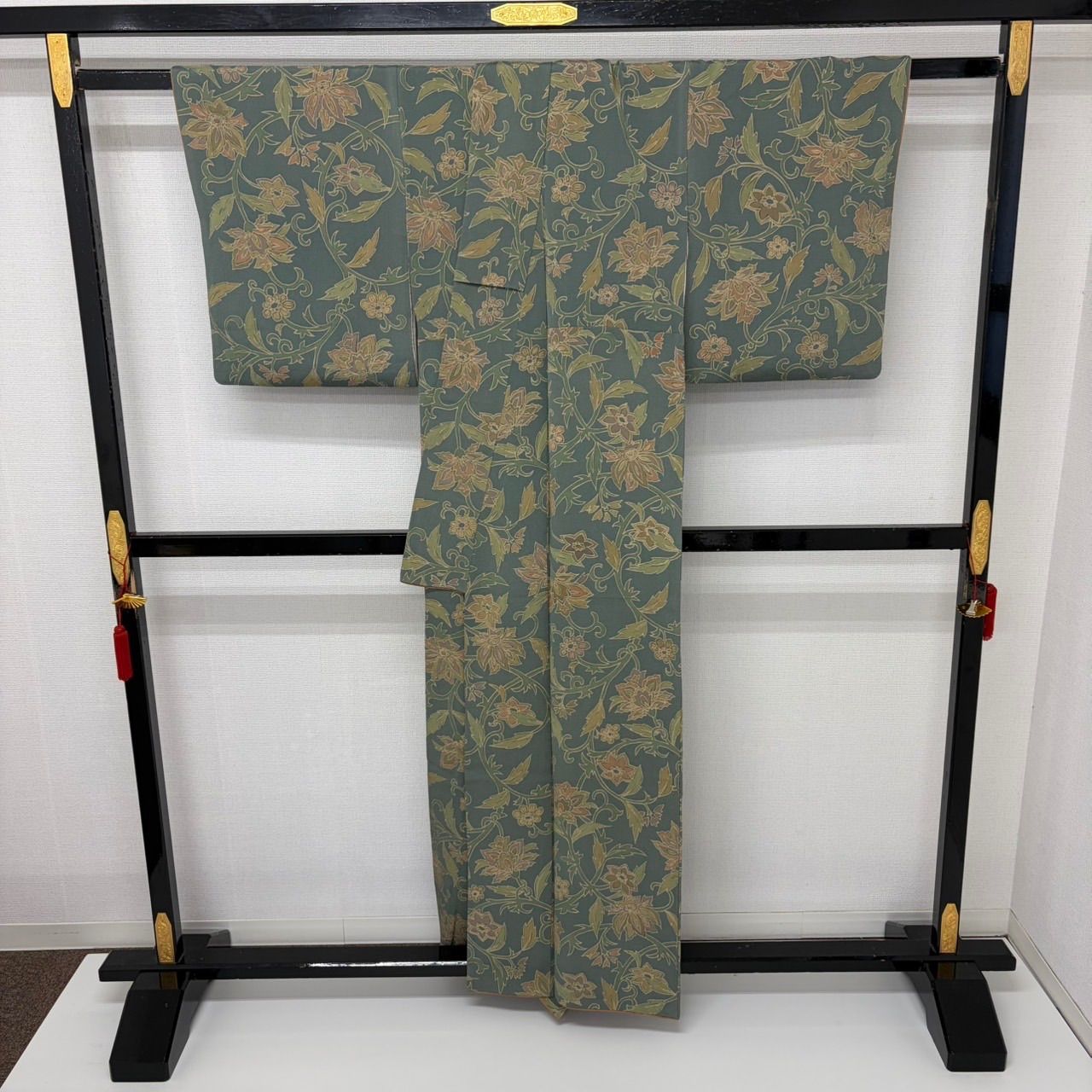 小紋 正絹 縮緬 更紗 東京ますいわ屋 染め 袷 着物MK-3349 - メルカリ