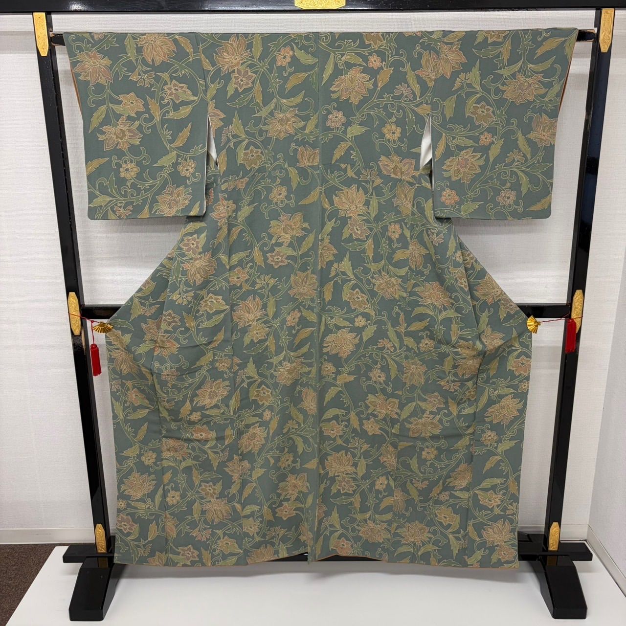 小紋 正絹 縮緬 更紗 東京ますいわ屋 染め 袷 着物MK-3349 - メルカリ