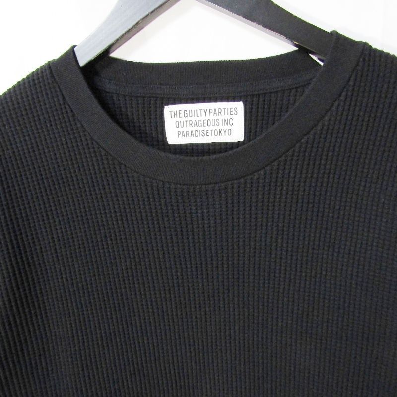 ワコマリア サーマルカットソー 長袖 ブラック サイズL 商品紹介