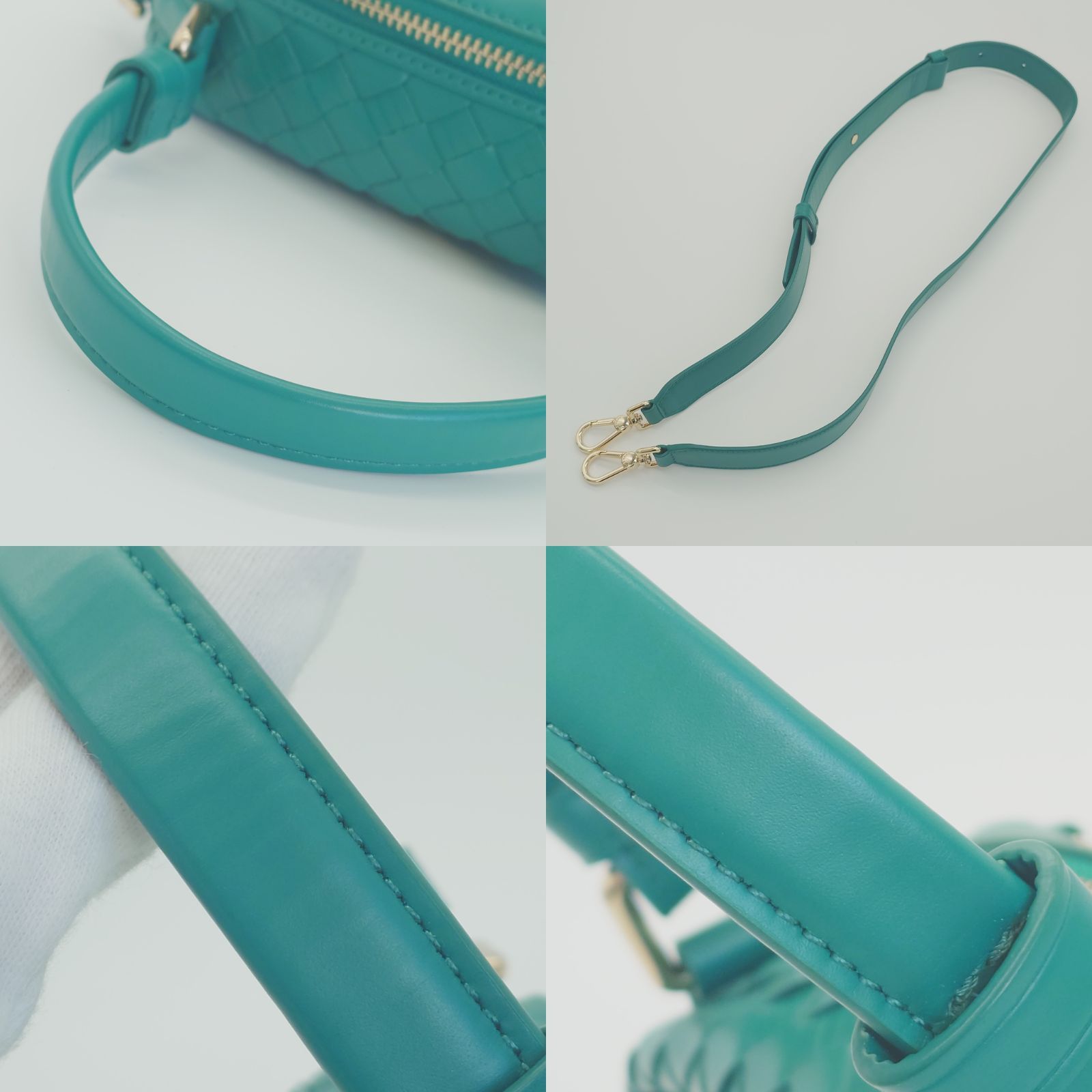 COLE HAAN コールハーン 編み込みレザー 2WAY ハンドバッグ ショルダー 