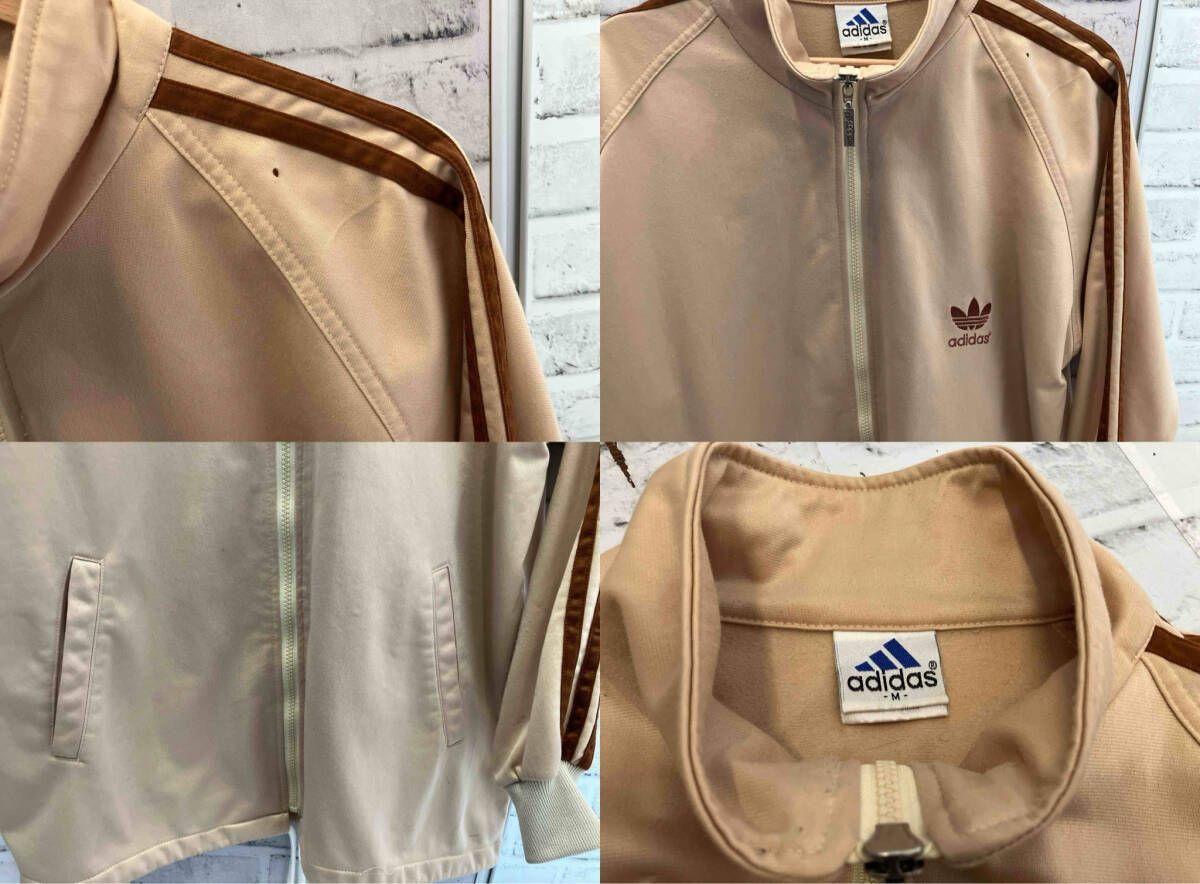 adidas/90s/ジャージ/トラックジャケット/ベージュ×ブラウン/古着