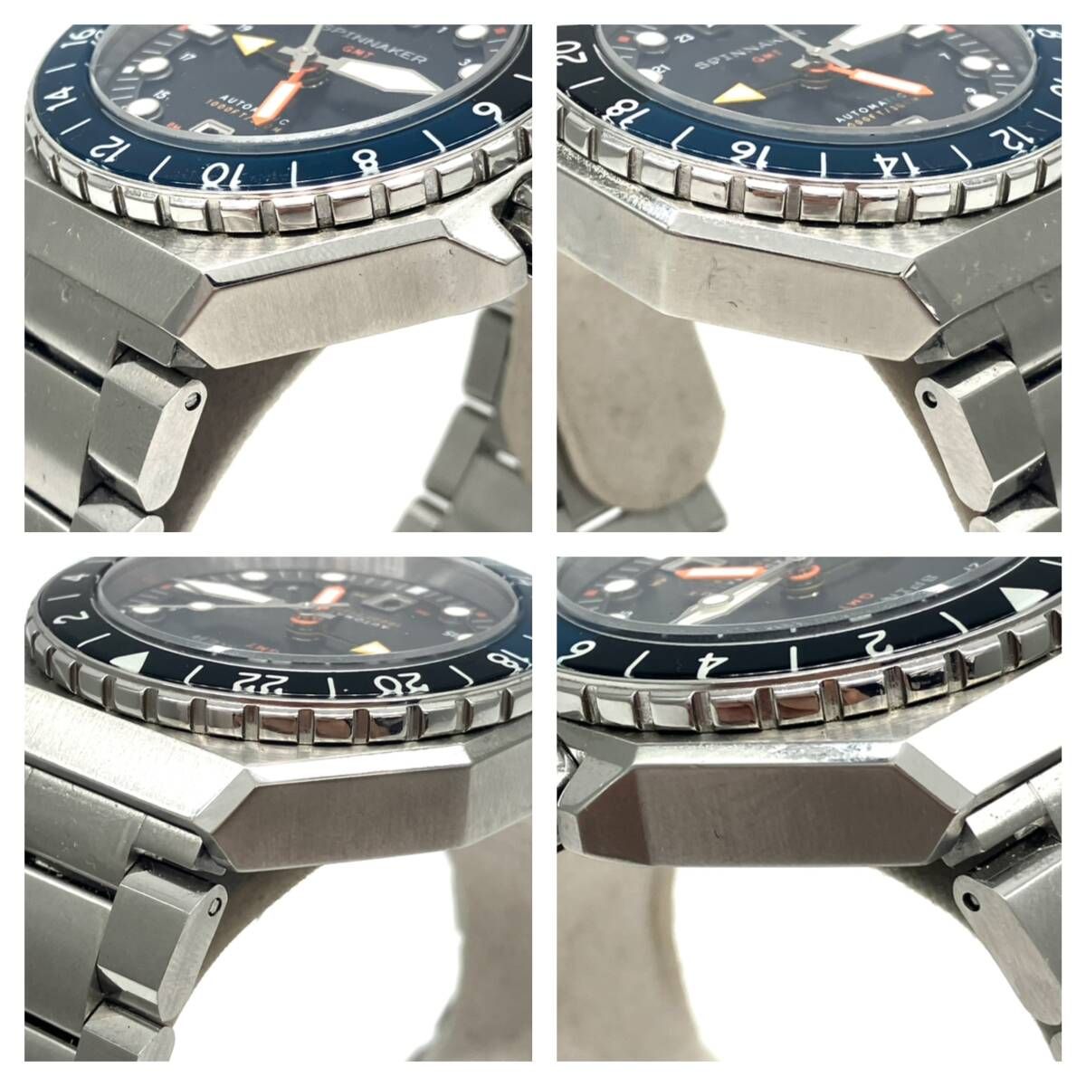  SPINNAKER スピニカー DUMAS デュマ GMT AUTOMATIC SP 5119 22 自動巻き オートマチック AT メンズ ダイバーズ 替ベルト付属 時計 ワイドデニム 自動巻き時計 腕時計(アナログ)