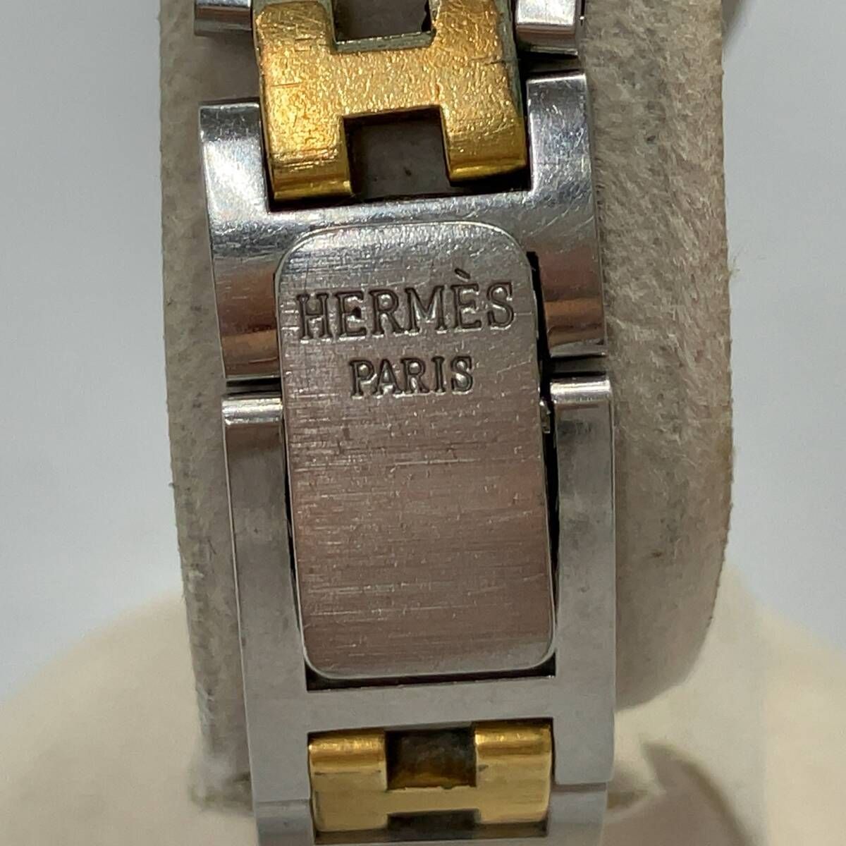 ジャンク 【ジャンク 不動】 HERMES エルメス クリッパー アイボリー