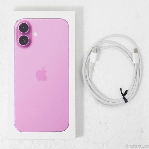 中古品〕 iPhone16 Plus 128GB ピンク MXVD3J／A SIMフリー【276