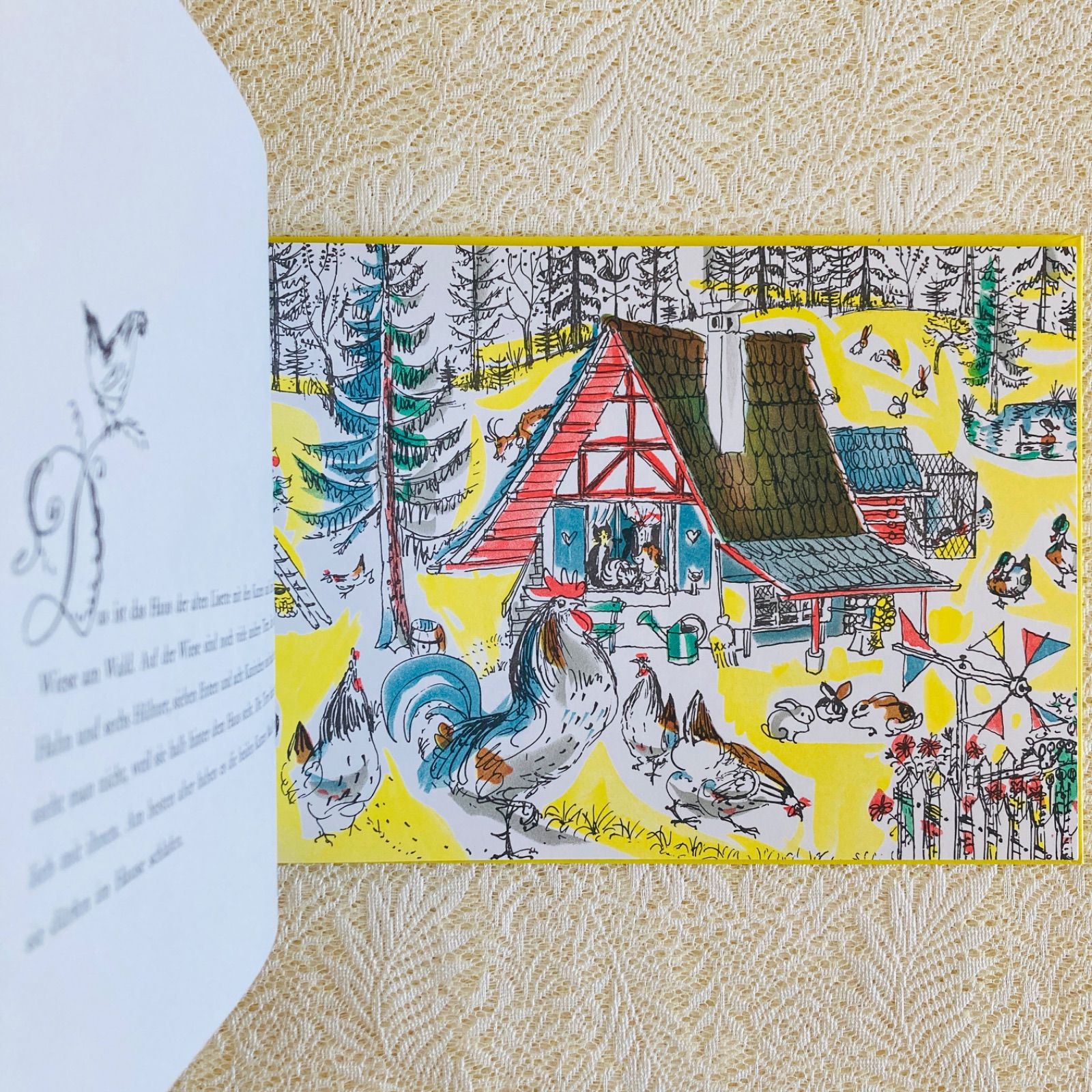 洋書 古書 ドイツ語絵本 おとぎ話 可愛らしさ溢れるイラスト 物語 L780