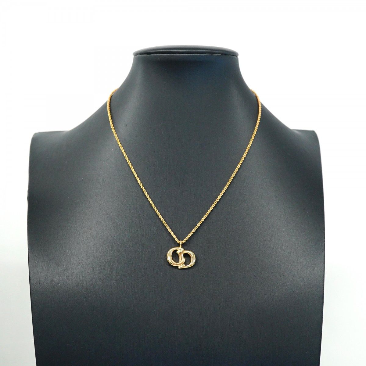 ☆SALE【5jpb0674】クリスチャンディオール ネックレス CDロゴ GP