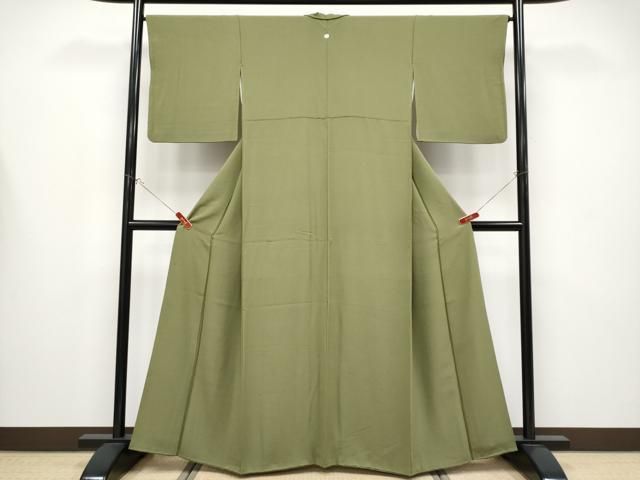 平和屋着物●極上　色無地　海松色　逸品　CYAA4372s6 平和屋着物○極上 色無地 海松色 逸品 CYAA4372s6 - メルカリ