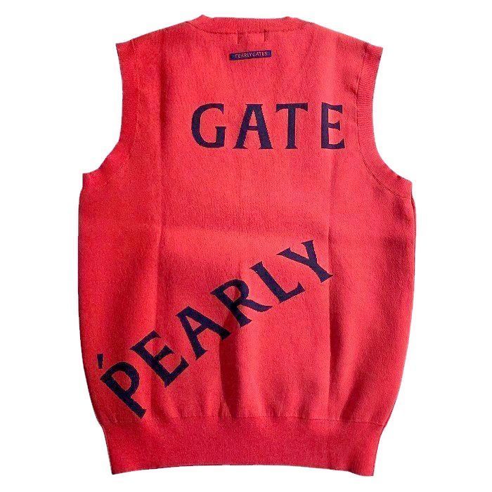 パーリーゲイツ　メゾンロゴ柄　ベスト PEARLY GATES パーリーゲイツ ゴルフ 吸汗速乾 ローカルポリ