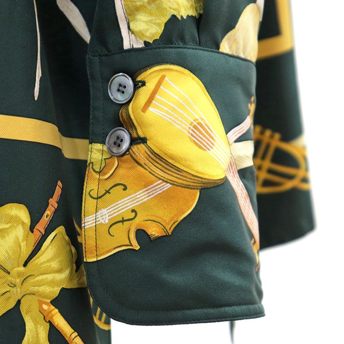 HERMES エルメス ヴィンテージ 長袖シャツ ラ・ダンス バレリーナ 総柄