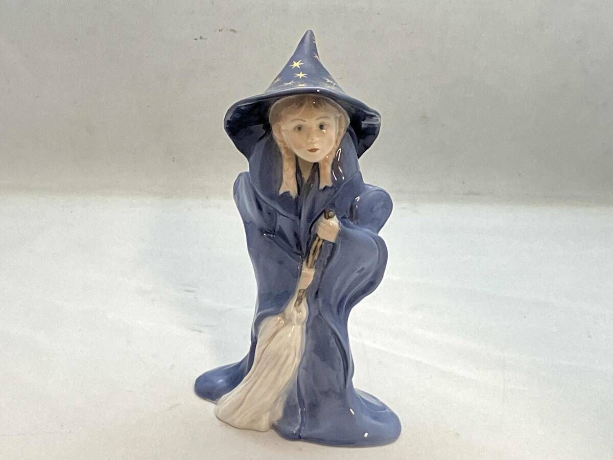 B G ビングオーグレンダール 魔法使い 少女 フィギュリン デンマーク製 ブランド雑貨 オブジェ インテリア 2549