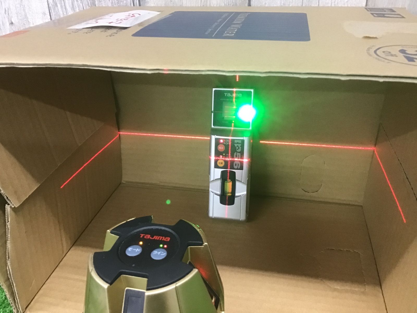  動作品 タジマ TAJIMA レーザー墨出し器 GT 3 Zi 受光器 三脚セット 矩 横 Z-ISET△アクトツー △SC 光学機器 計測 検査