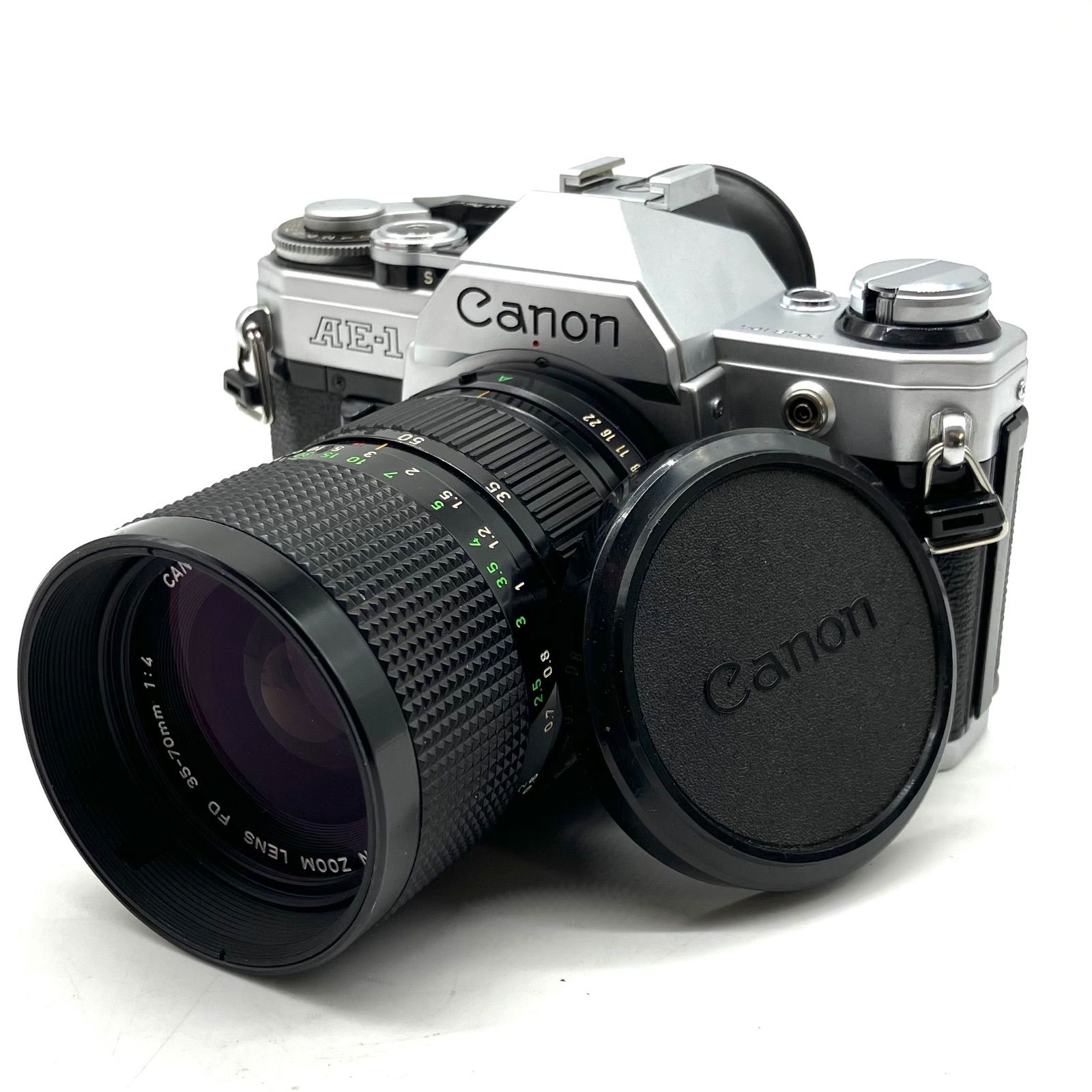 tb102【動作未確認】Canon 一眼レフフィルムカメラ AE-1 FD 35-70mm 1