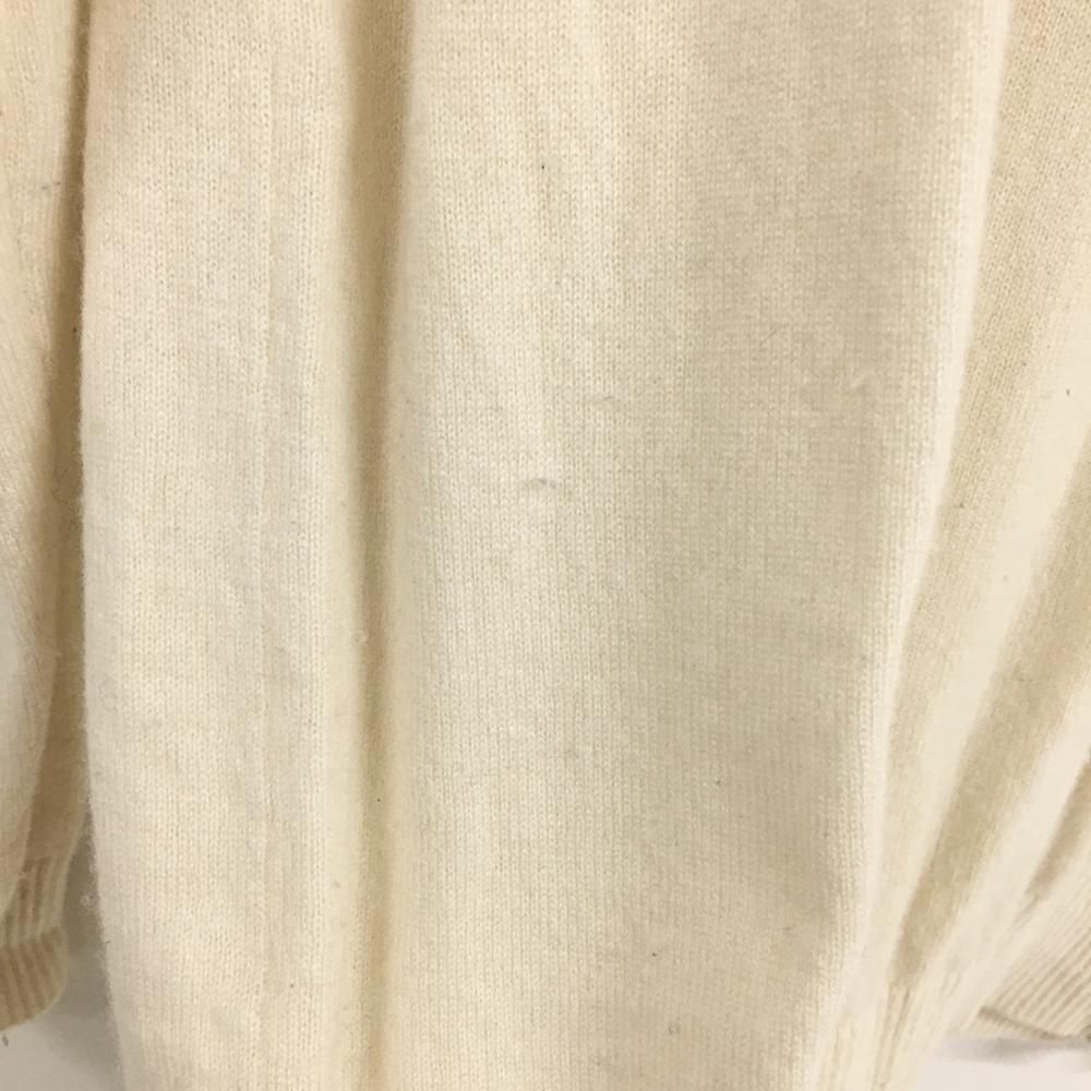 パーリーゲイツ セーター アイボリー ハーフジップ カシミヤ混 ニット