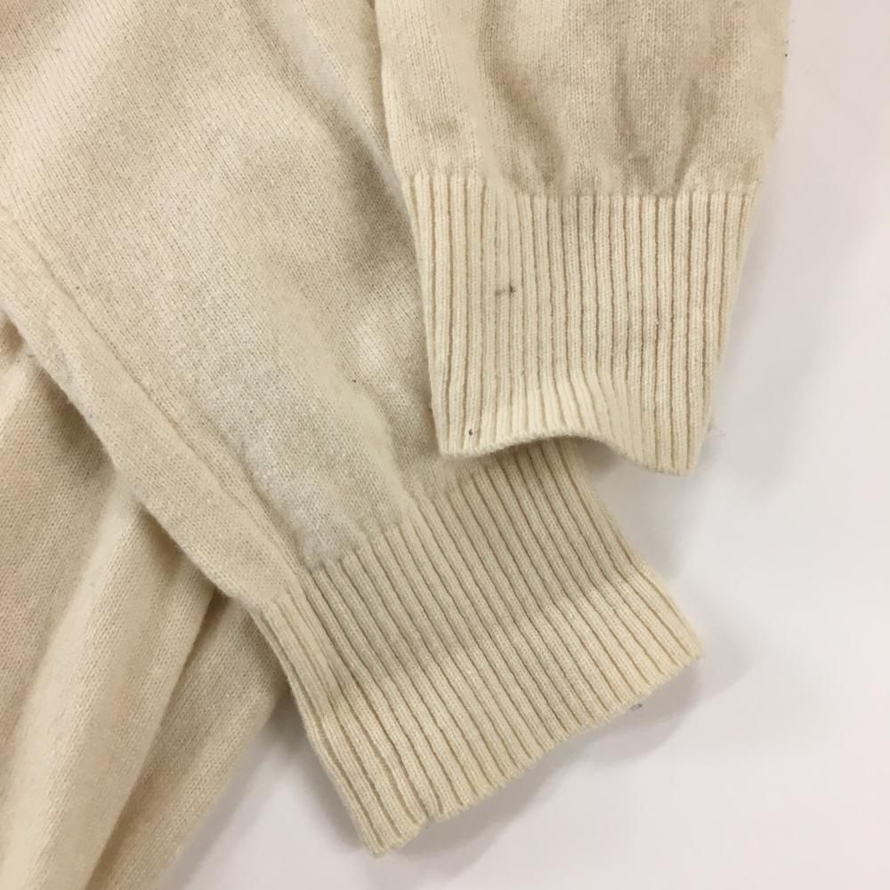 パーリーゲイツ セーター アイボリー ハーフジップ カシミヤ混 ニット