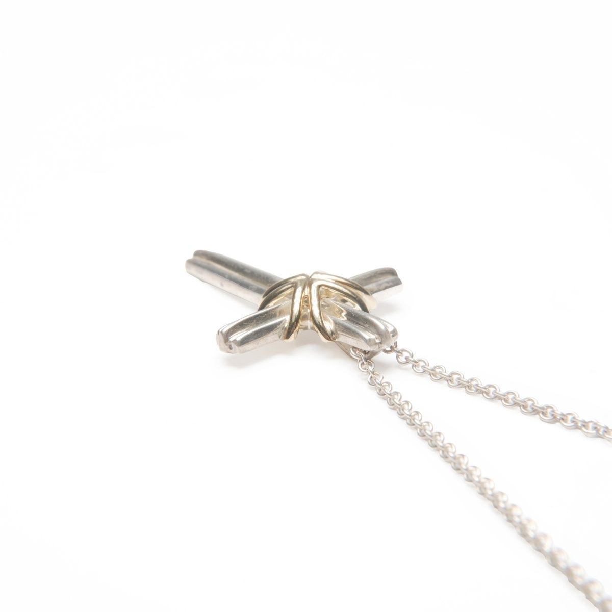 TIFFANY&Co. ティファニー ネックレス シグネチャー クロス 925 750 