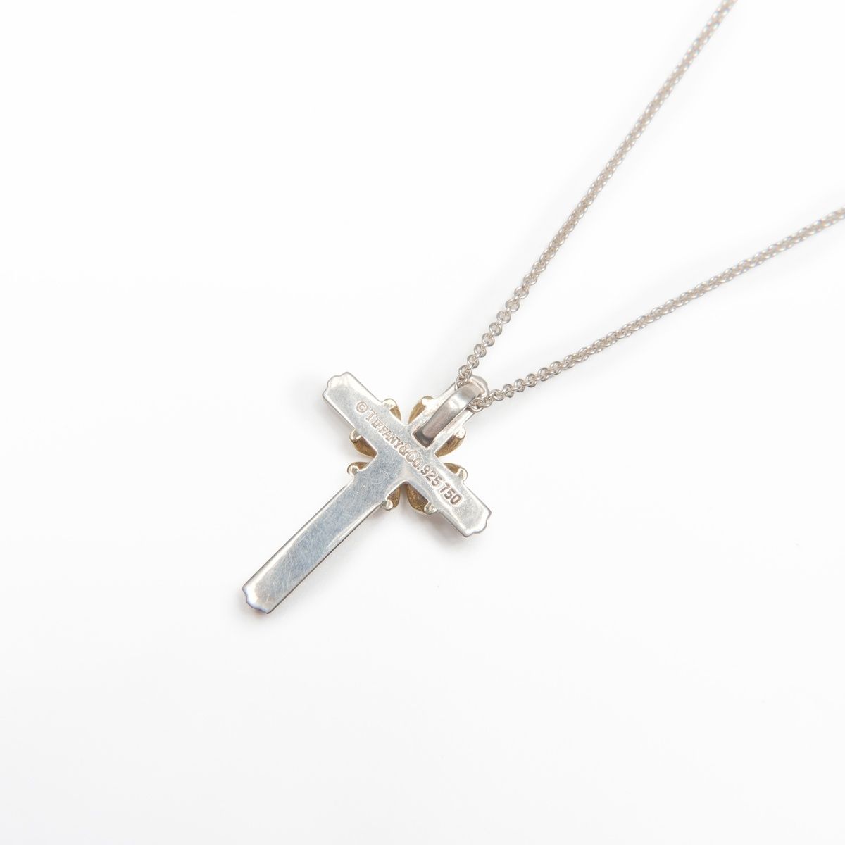TIFFANY&Co. ティファニー ネックレス シグネチャー クロス 925 750