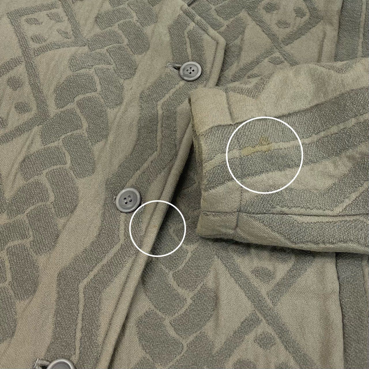 22a23 ISSEY MIYAKE イッセイミヤケ マルチジャガード コート  