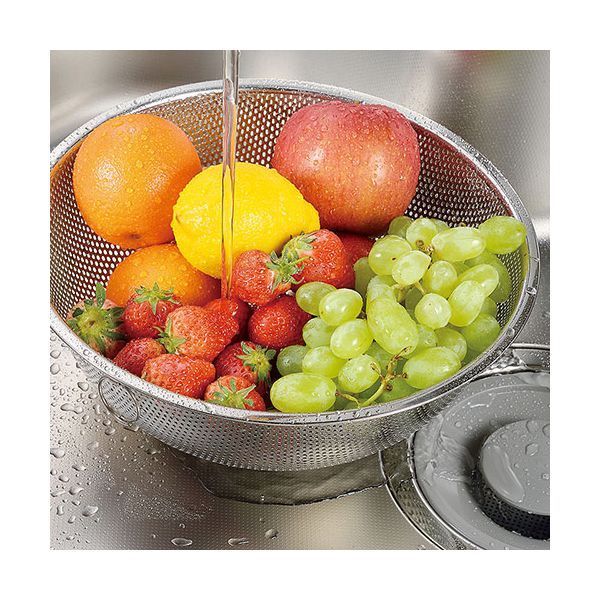 セット シェフズボウル ST足付パンチングボウル リング付 27 cm 扱いが楽で傷つきにくい丈夫な素材のステンレス製 PCB-27 X 5