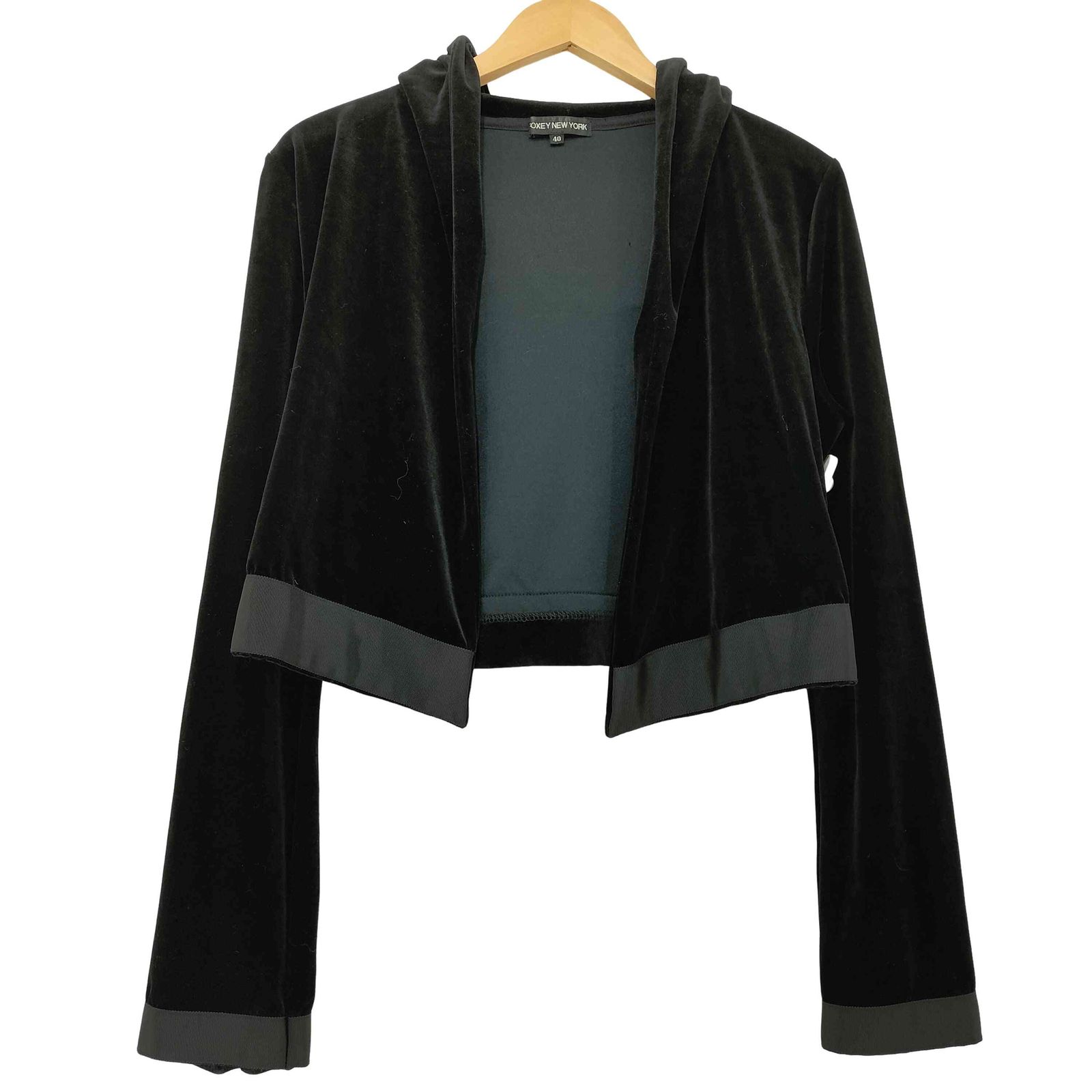 フォクシーニューヨーク FOXEY NEW YORK ベロア フーデッド ジャケット