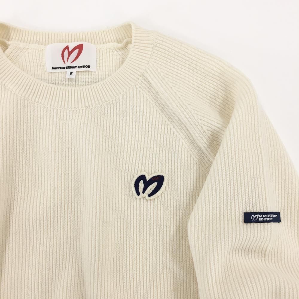 マスターバニー セーター アイボリー 胸元ロゴ メンズ 5(L) ゴルフ