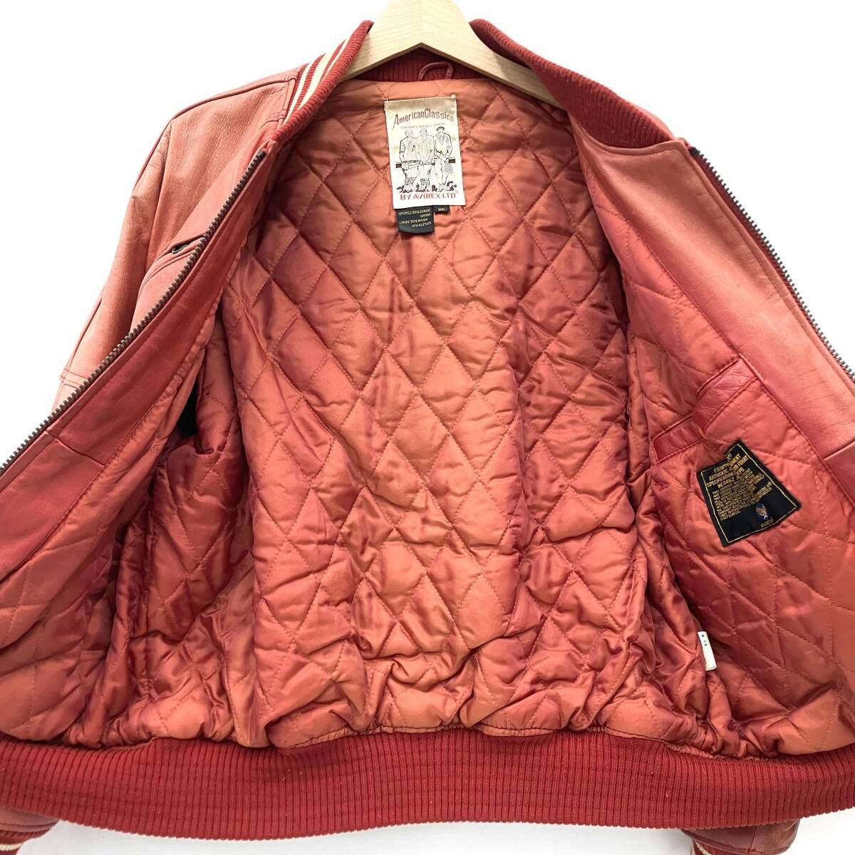 AVIREX アヴィレックス VARSITY JACKET 8642 スタジャン レッド サイズ