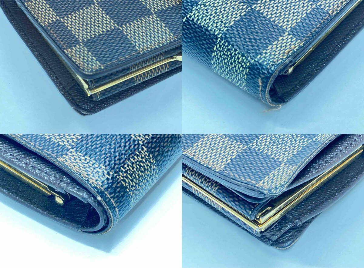 難有り】LOUIS VUITTON ルイヴィトン ダミエ ポルトフォイユ
