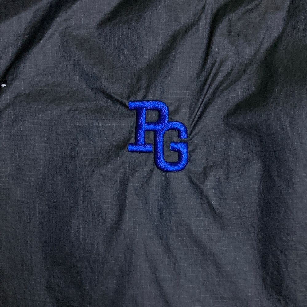 美品】パーリーゲイツゴルフ クルーネックナイロンスニード ブルー L